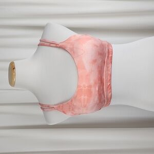 Forever 21 Tie Dye Sports Bra Orange White Size Medium